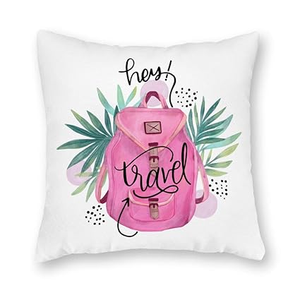 Amazon Com Fabricmcc Travel Pillow Cover Hey Travel Pillow Case
