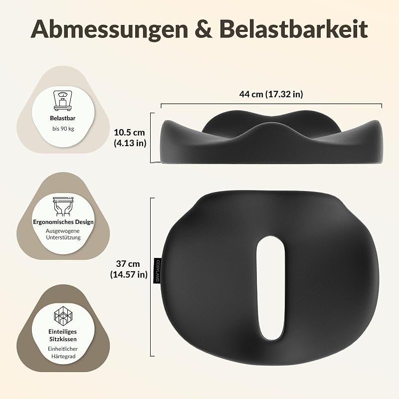Sitzkissen Ergonomisch in Wellenform — Foto 4 von 8