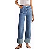 EVALESS Women's High Waisted Wide Leg Jeans