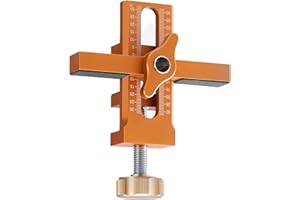 Cabinet Hardware Jig Tool, Aluminum Alloy Clamp Support Arm Adjustable Mounting Jig Tool for Cabinet Door Installation Kitche
