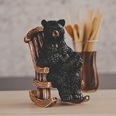ICE ARMOR Hand Painted 5" H Bear on Rocking Chair Figurine Statue Sculpture Ornament Decoration Home/Room Decor Ideas for Housewarming, Holidays and Birthdays Great Collectible