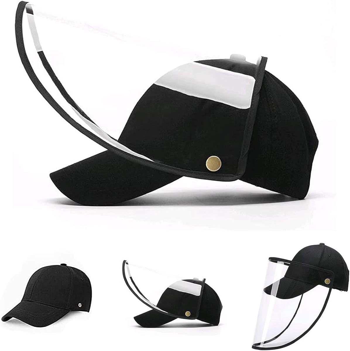 Unimore Detachable Baseball Cap, Anti Wind Dust-Proof Adjustable Baseball UV Sun Protection Hat for Men and Women at  Men’s Clothing store
