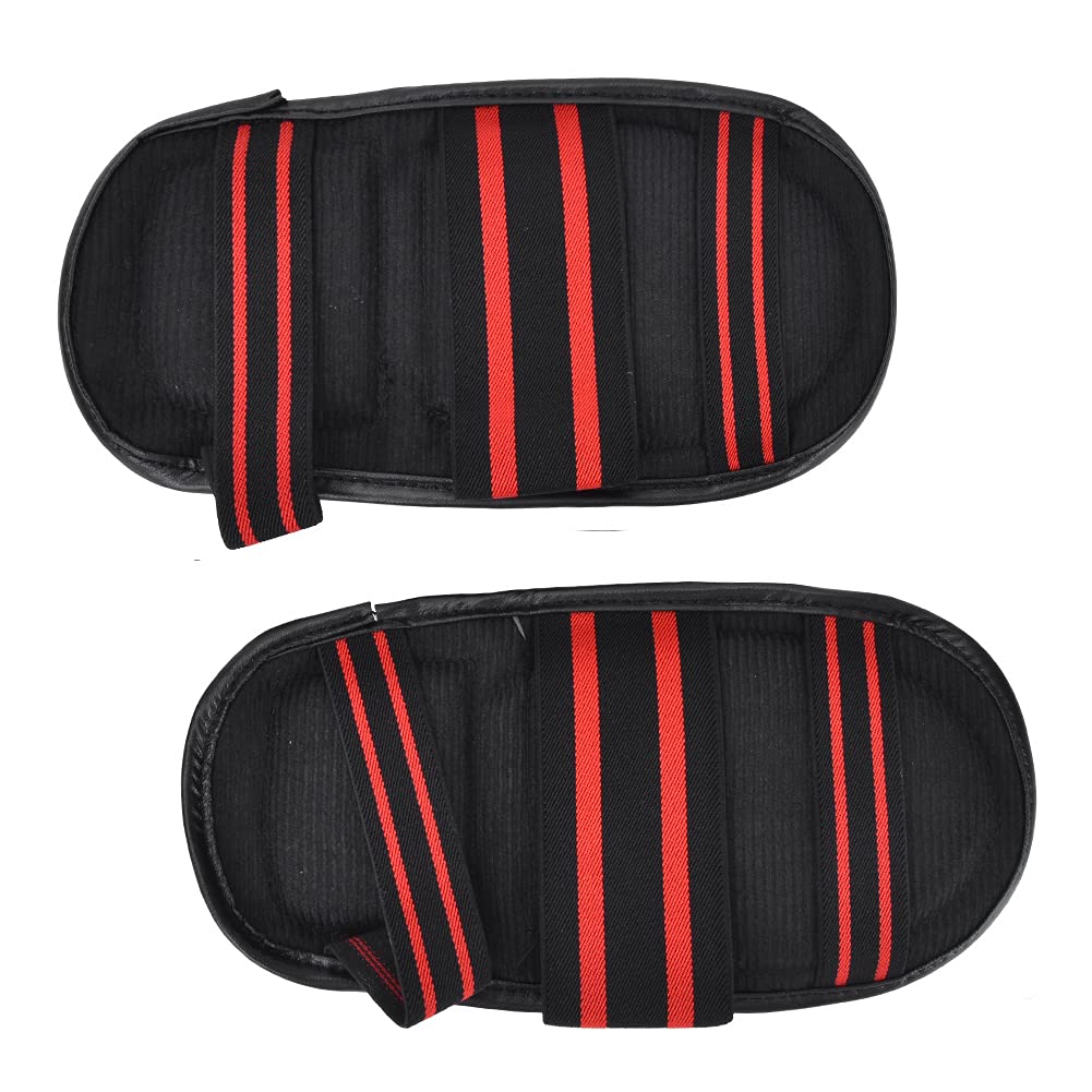 Alomejor Foot Guard Sanda Instep Guards EVA Pad Boxing Protective Instep Guards MMA Foot Pad Protector for Muay Thai(Black)