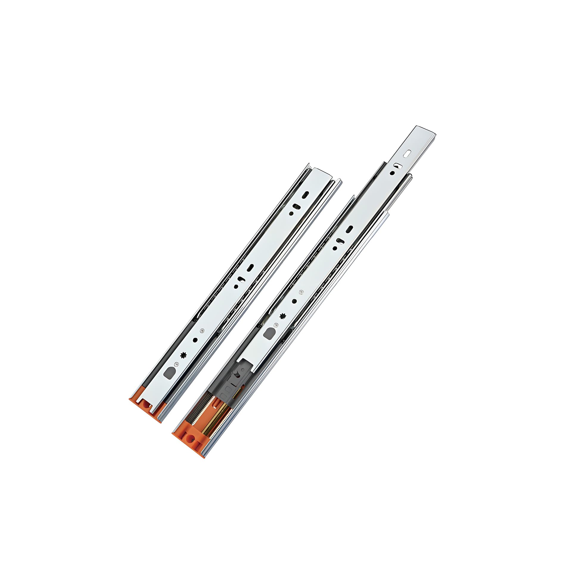 LOOTICH Full Extension Ball Bearing Drawer Runners 300 mm with Automatic Soft Closing Mechanism Side Mounted Buffering Cushioning Drawer Slide Load Capacity 35 kg (1 Set)