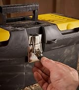 Stanley Toolbox with Metal Latch 16 in 2 Lid Organisers Removable Tote Tray view 4