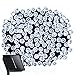 Outdoor Solar String Lights, Solar Patio Garden lights 115ft 300 LED 2 Modes,Fairy String light for Decor,Home,Garden, Patio, lawn, Wedding party, Holiday Seasonal Decorations, Waterproof(Cool White)