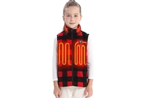 Venustas Kids Heated Fleece Vest with Battery Pack Included, Warmer Youth Electric Heating Vest for Girls