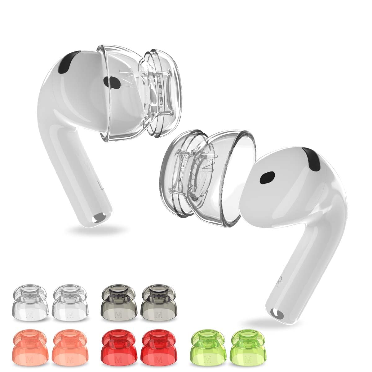 Photo 1 of [5 Pairs] Ear Tips Cover for AirPods 4 Earbuds (2024), Soft Silicone Earbuds Cover AirPods 4 Accessories Compatible with AirPods 4th Generation Earbuds [Not Fit in Charging Case] - 5 Color