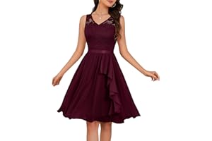 Meetjen Women's Cocktail Party Dresses 2025 Handkerchief Hem Lace Formal Wedding Guest Bridesmaid Fancy Prom Dress