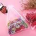 Pack of 50 Organza Gift Bags Drawstring Jewelry Candy Pouches for Wedding Birthday Party Favor Christmas Wrapping (7.9 x 11.8 Inch, White)