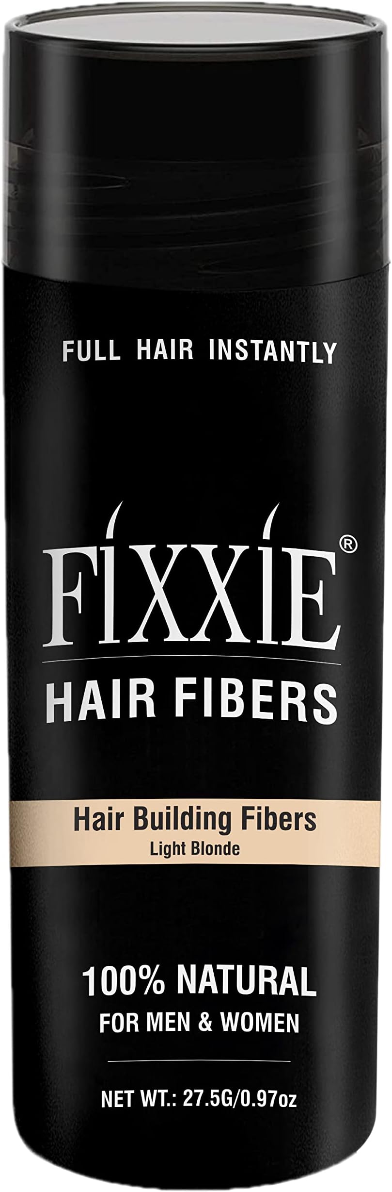 FIXXIE Hair Fibres LIGHT BLONDE 27.5g - Keratin Hair Concealer for Thinning Hair