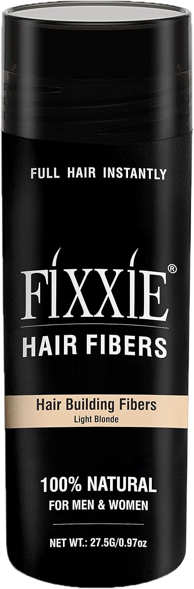 FIXXIE Hair Fibres LIGHT BLONDE 27.5g - Keratin Hair Concealer for Thinning Hair
