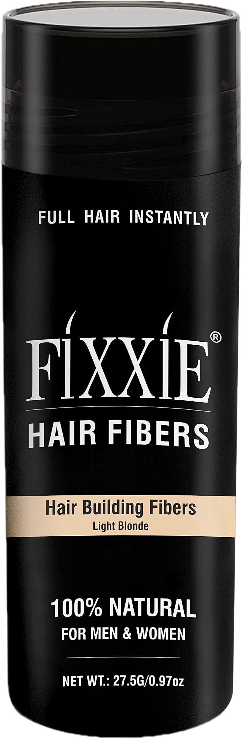 FIXXIE Hair Fibres LIGHT BLONDE 27.5g - Keratin Hair Concealer for Thinning Hair