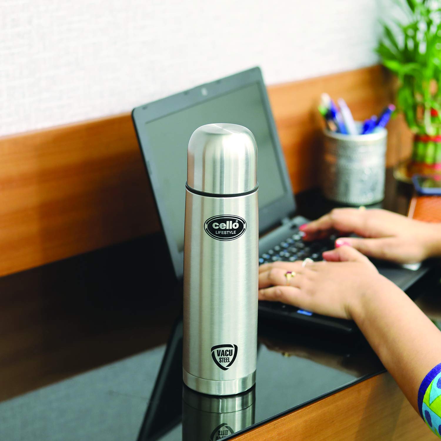 cello lifestyle stainless steel flask 500ml