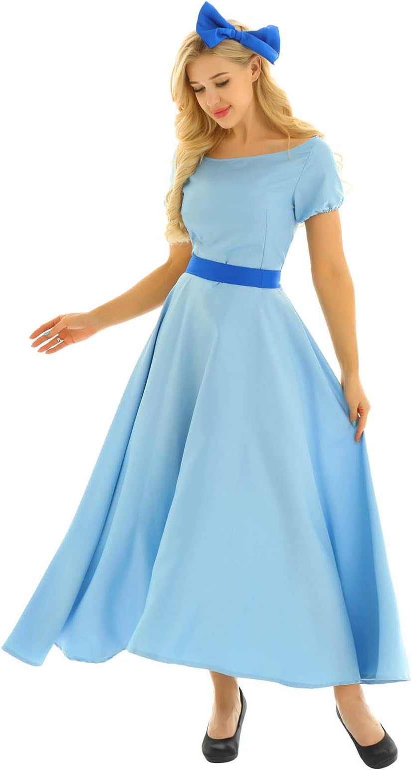 Halloween Christmas Women's Adult Princess Fancy Dress Costume Deluxe Party Cosplay Maxi Dresses