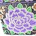 Vintage Embroidery Women Boho Mandala Messenger Bag Shoulder Bag (Purple Peony)