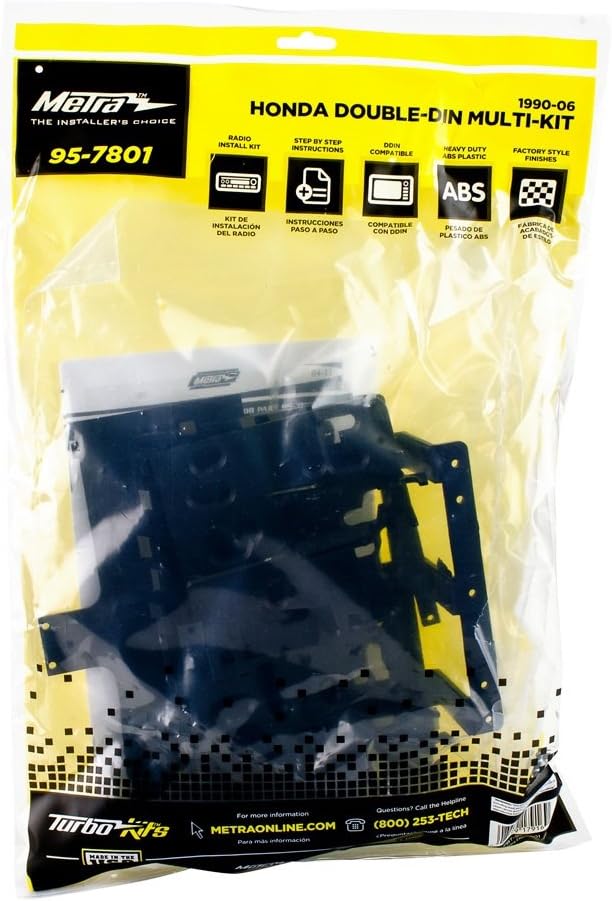 Metra 95-7801 Double DIN Installation Kit for Select 1990-2006 Acura/Honda/Isuzu Vehicles: Car Electronics