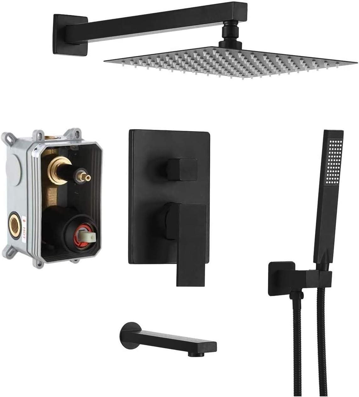 KES Pressure Balancing Shower System Roughin Shower Valve Faucet and