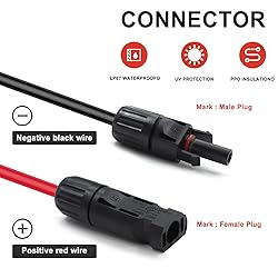 Feotech Twin Wire 50FT Solar Extension Cable