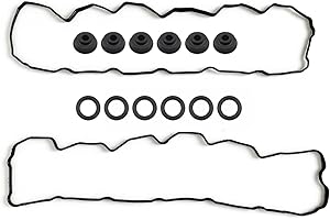 5086954AA 5114418AA Upper Valve Cover & Lower Rocker Box Gaskets Kit Compatible with 2003-2005 & 2008 Dodge Ram 2500/3500 wit