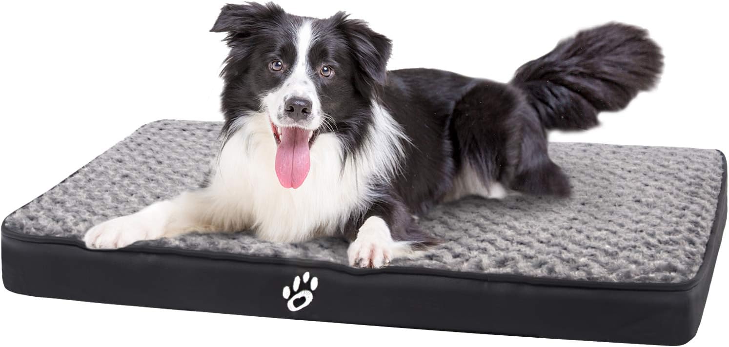 FAREYY Orthopedic EggCrate Foam Dog Bed for Medium Large