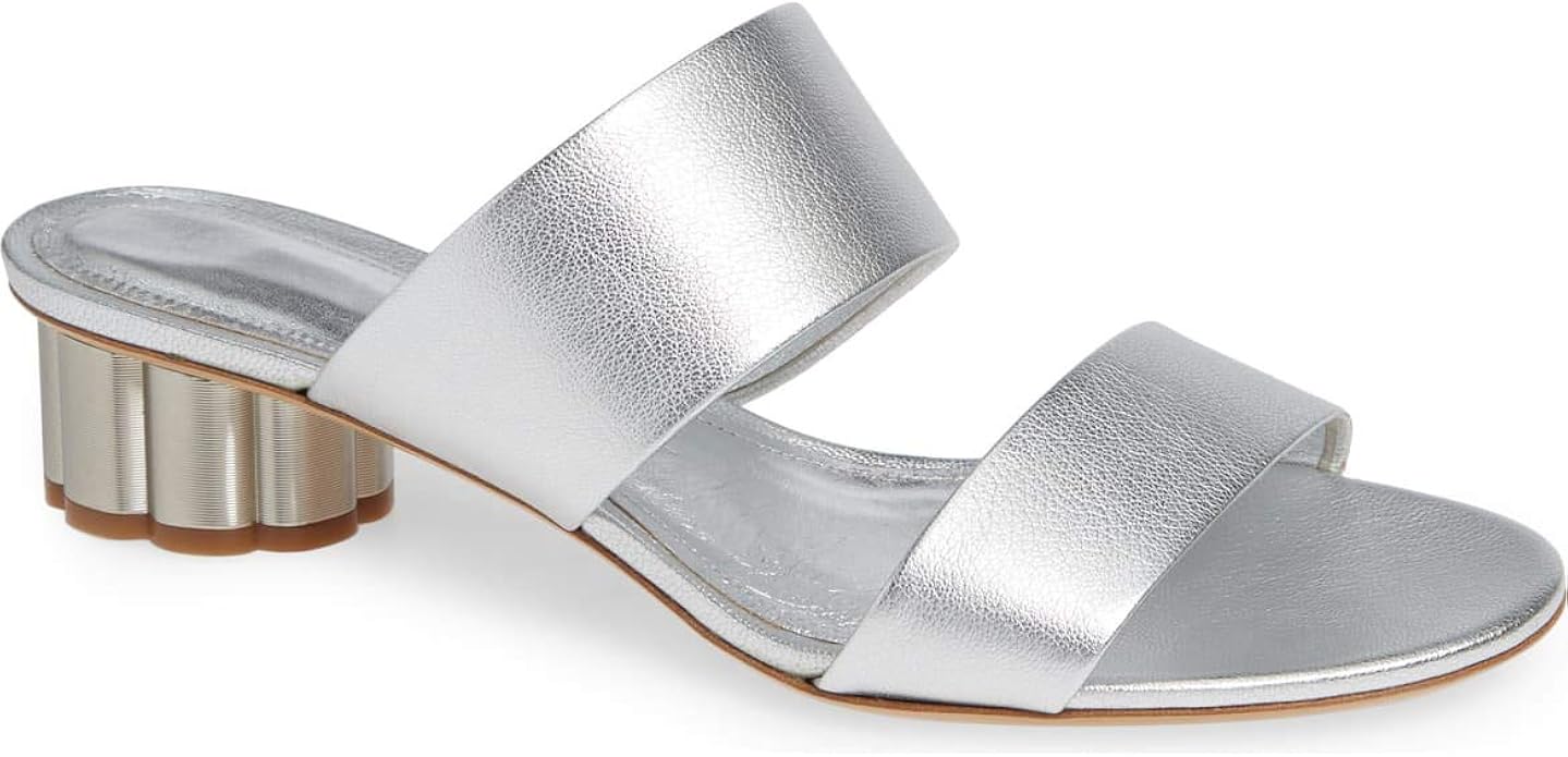 ferragamo silver sandals