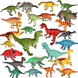Dinosaur Toys, 24 Pack Set Jurassic World Dinosaur Toys for Kids Realistic Dinosaur Figures Games Party Favor Dinosaur Decor Gifts for Boys Girls Age 3 4 5 6 7 8 9