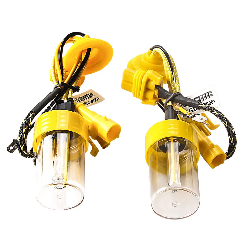 Sidaqi H1 HID Xenon Bulbs 6000K 55W 12V Replace for H1 HID Xenon Headlight Light Bulb for High/Low Beam,Xenon White-Pack of 2