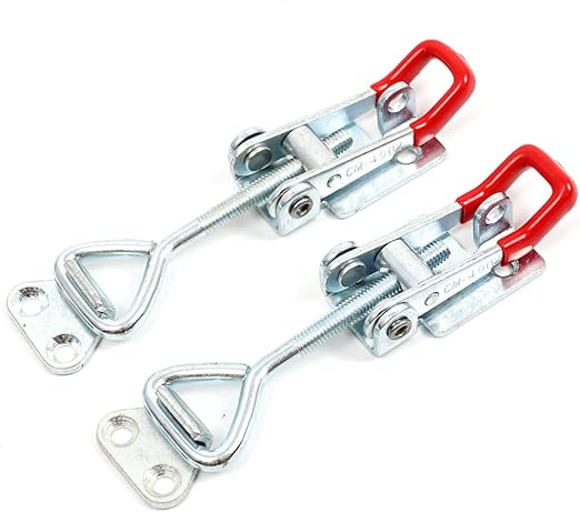 4 Stück Schrankhebel-Hebel-Spannklemme, Zugkraft, Schnellentriegelung