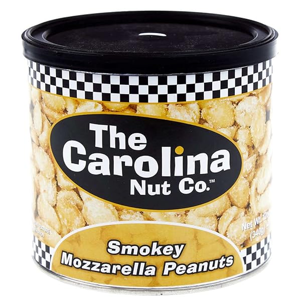 THE CAROLINA NUT COMPANY PEANUTS, SMOKEY MOZZARELLA, 12...