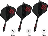 Winmau Darts Fusion Integrated Flight & Shaft System No.2 Black Intermediate view 4
