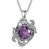 LONAGO Zodiac Sign Necklace Celestial Constellation Necklace Horoscope Astrology Zodiac Pendant Necklace Gift for Women