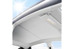 SIGLIN 2024 Model Y Sunshade Roof Compatible with Tesla Model Y Accessories 2024 Roof Sunshade No Sagging Sun Shade Gray