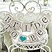 Ling's moment Bride To Be Banner with Teal Glitter Heart, Wedding Bunting Garland - Chair Sign, Bridal Shower Decor, Bachelorette Party Banners, Wedding Banners