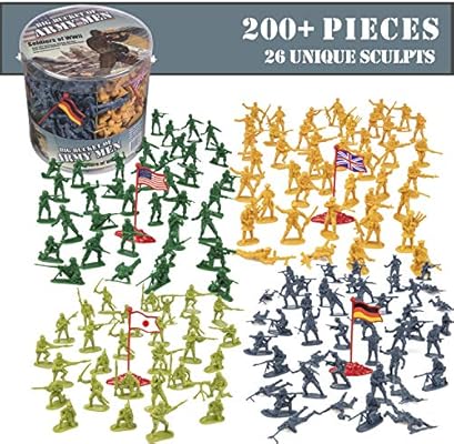 big bucket of army soldiers