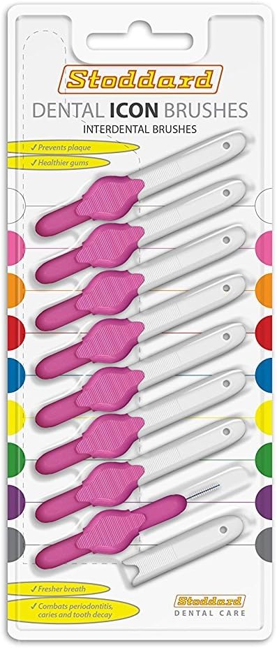 Stoddard Icon Interdental Brush - 0.4 Pink - 8 per Pack, 8 count (Pack of 1)