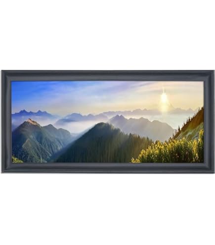 新品   フォトフレーム NO.10020452 Amazon.com - 15x29 inch Picture Frame Solid Wood Black Panoramic