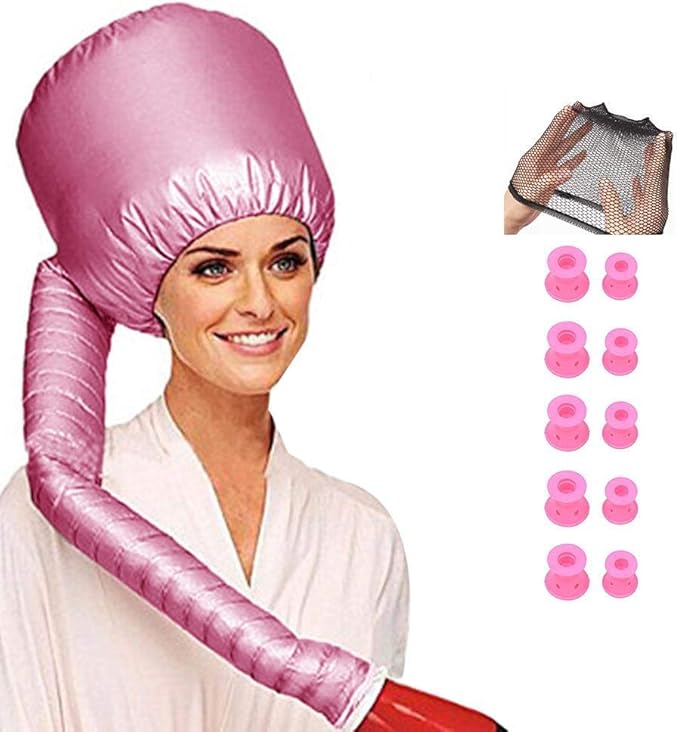 Portable Hood Hair Dryer Attachment for Hairdressing with Hair Rollers
