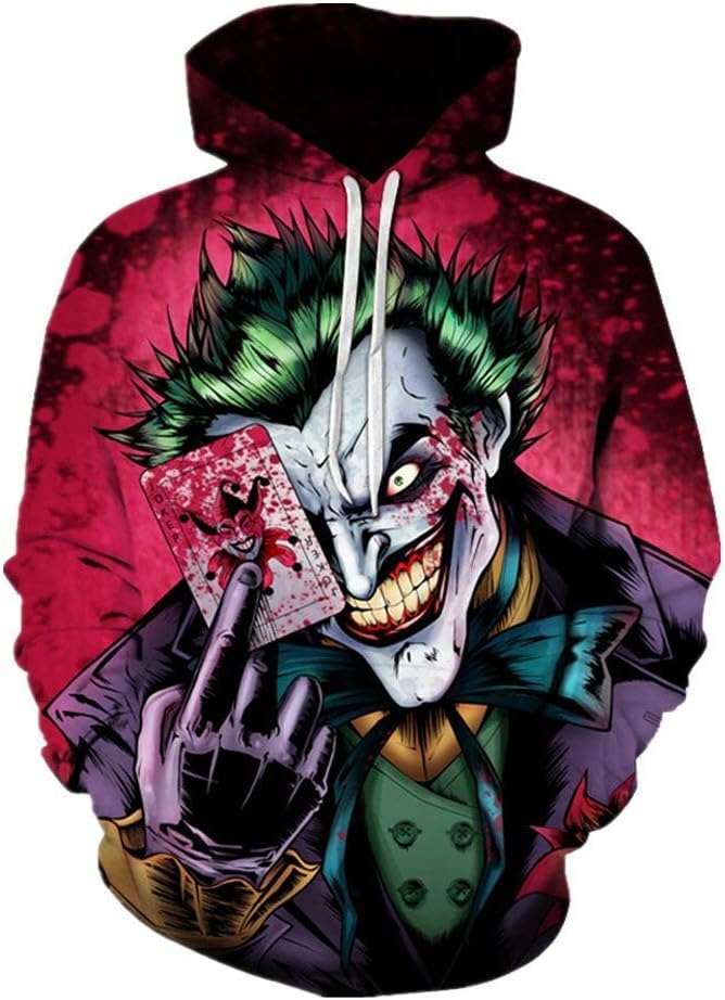 3D Hoodies 3D Printed Sweatshirt Snow Lion Skull Hoodies sweatshirt-Joke r Poker-2XL
