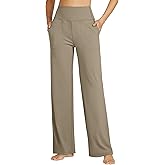 Willit Women's Wide Leg Yoga Pants with Pockets Stretch Loose High Waist Comfy Soft Casual Lounge Sweatpants 28"/30"
