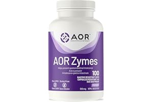 AOR Zymes Pancreatic Enzymes 516mg, 100 Capsules 100-Day Supply - Helps Prevent Gastrointestinal Intolerance, Digestive Suppo