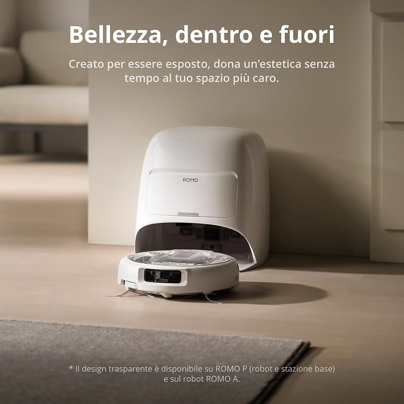 ROMO A robot aspirapolvere e lavapavimenti