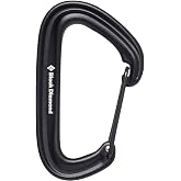 Black Diamond LiteWire Carabiner, Hot-Forged Wiregate, Rock Climbing