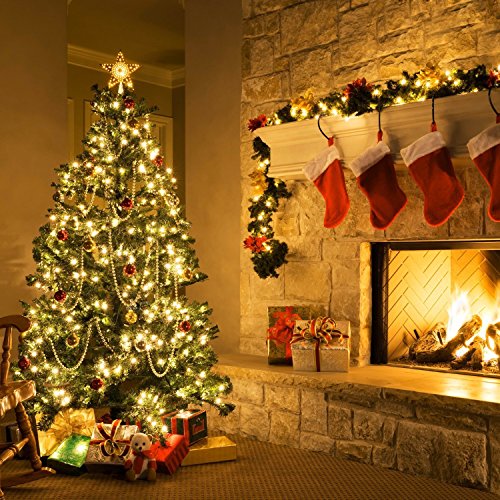 Albrillo Starry String Lights Warm White 100 LEDs 33ft with Power Supply, UL Listed