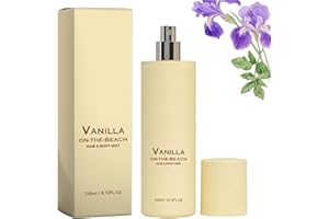 Vanilla Body Spray, Vanillas Voyage Perfume, Beach Herbs Body Mist, Vanilla Beach Fragrance Spray: Fresh, Delicate, And Long-