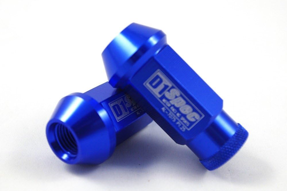 D1 SPEC Wheel Nut Lug Nuts JDM M12x1,25 Blue Honda Civic Integra CRX Nissan 200SX S13 S14 JDM Style Lug Nuts