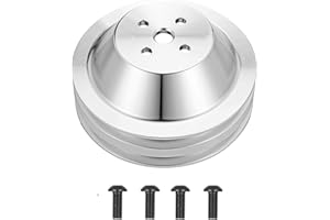 WeiSen 2 Groove 2V Water Pump Pulley V-Belt Compatible with Ford 1969-UP Small Block 302 351w 351C 351W 351M 400 V8 5.0L