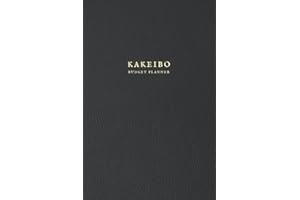 Kakeibo Budget Planner: Kakeibo Journal – Personal Expense Tracker for Bookkeeping Budgeting & Money Saving | Monthly Budget Planner Book Bill Payment ... Black Design 6” x 9” (Premium Cream Paper)