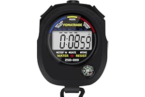 FomaTrade Waterproof Stopwatch,Digital Stopwatch Timer,Sport Stop Watch,Interval Timer with Large Display (1) (1)