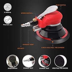 ZFE Random Orbital Sander 5" & 6" Pneumatic Palm